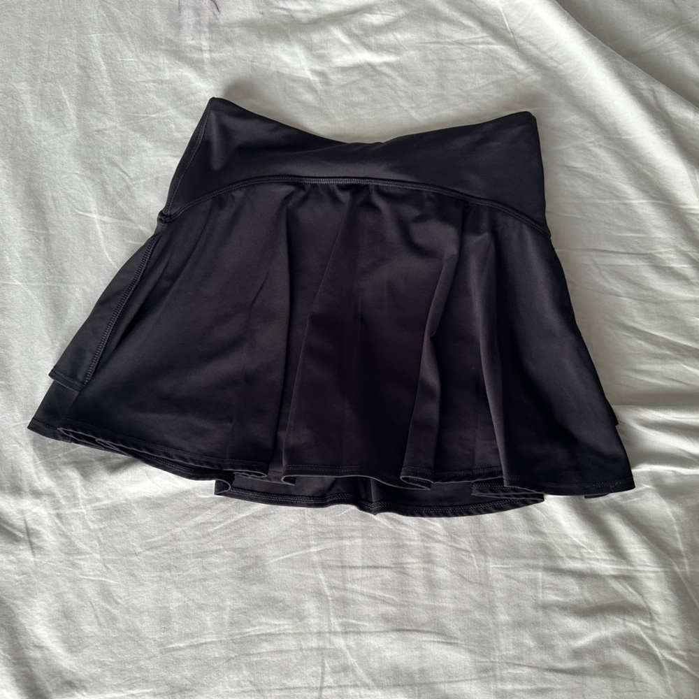 Old Navy High-Waisted PowerSoft Skort Light Black Heather Sz Small ($36.99)